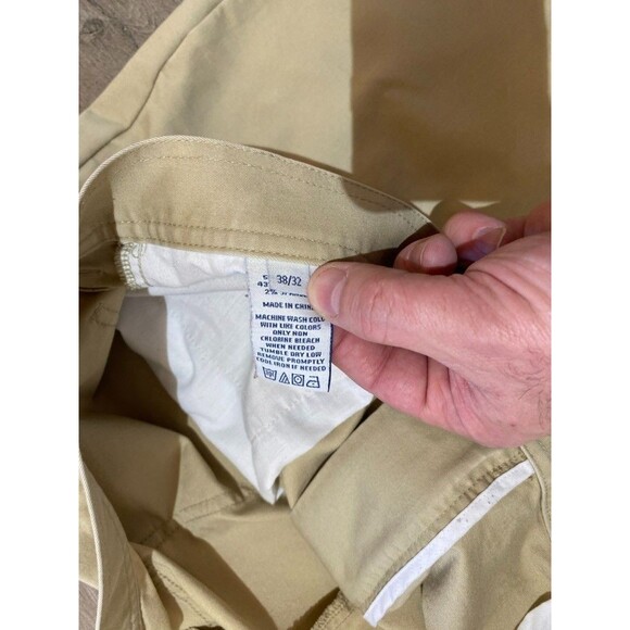 Onward Reserve Chino Pants 38 x 32 Beige Cotton Lightweight Casual Stretch - Picture 11 of 12